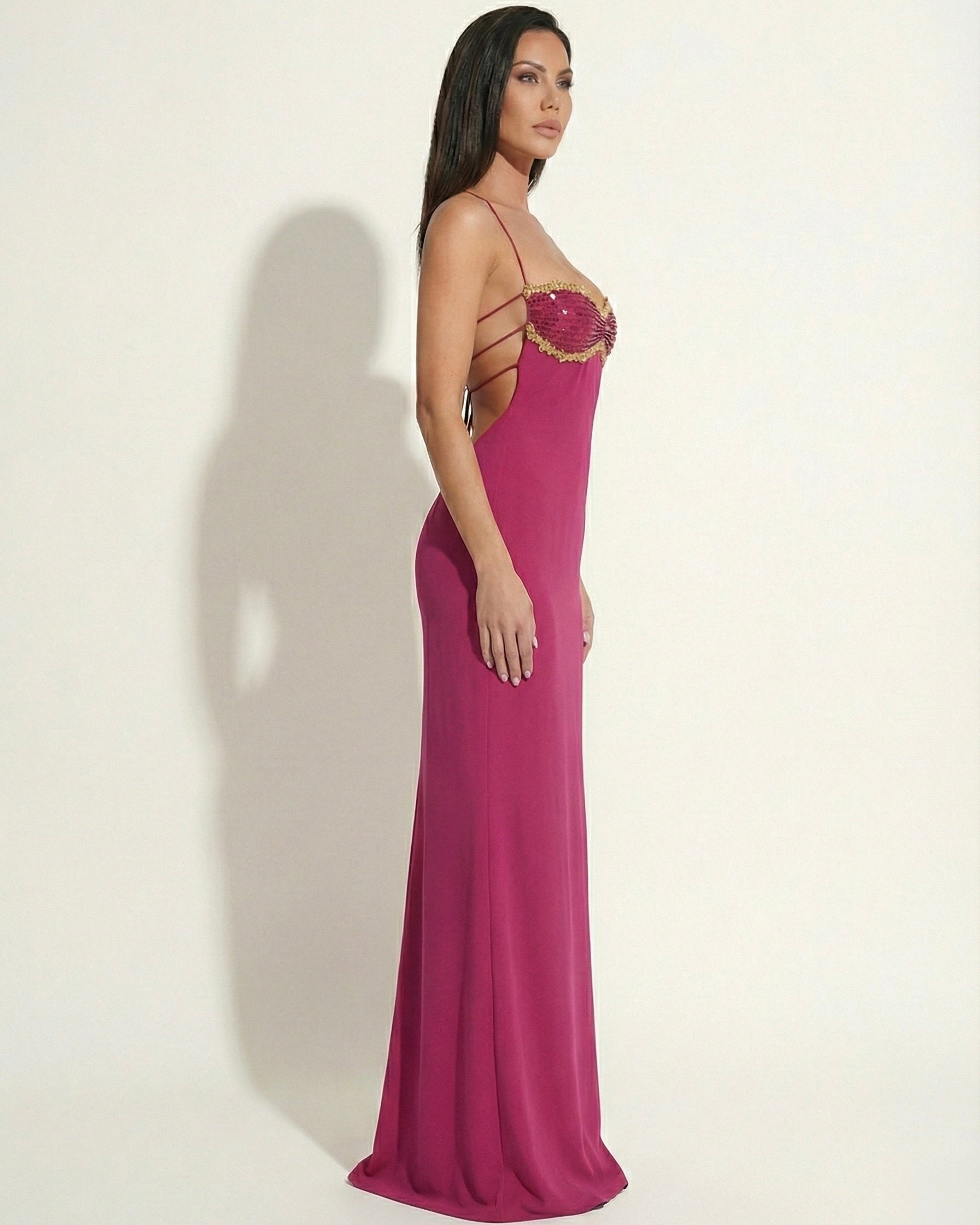 Amaia : Robe sirène rose