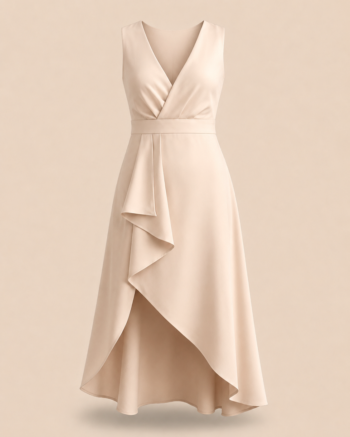 Sienna™ | Robe midi croisée à col en V