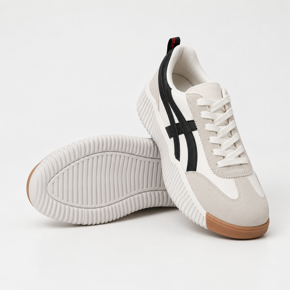 MOROSA™ | Baskets bicolores avec plateforme confortable et semelle texturée