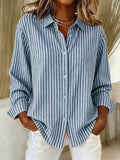 Jimena | Chemise à Rayures et Boutons