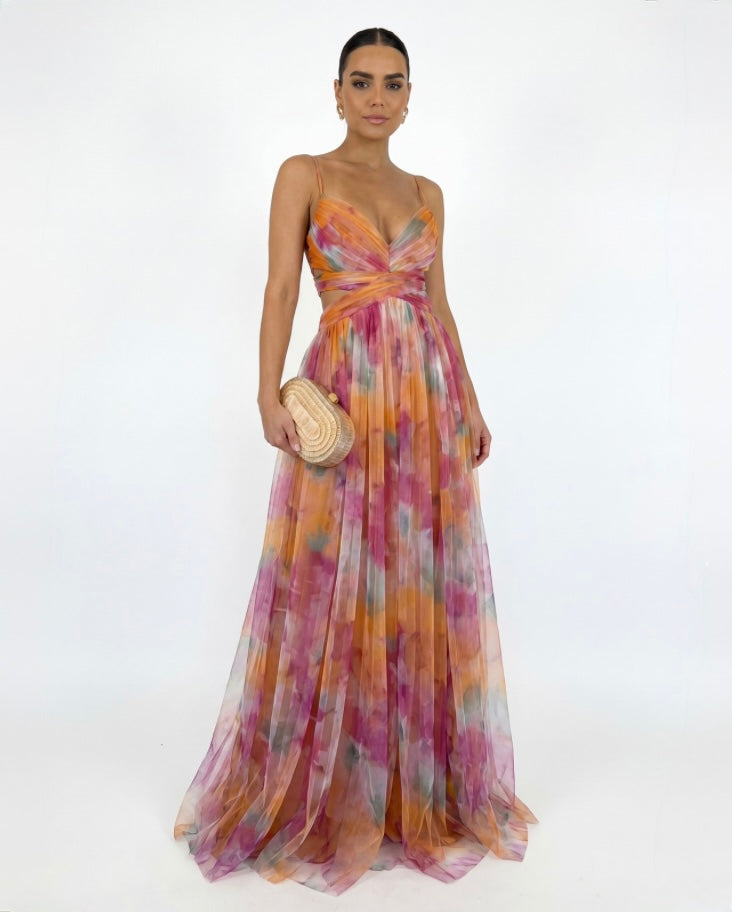 Laura™ | Robe longue Élégance florale