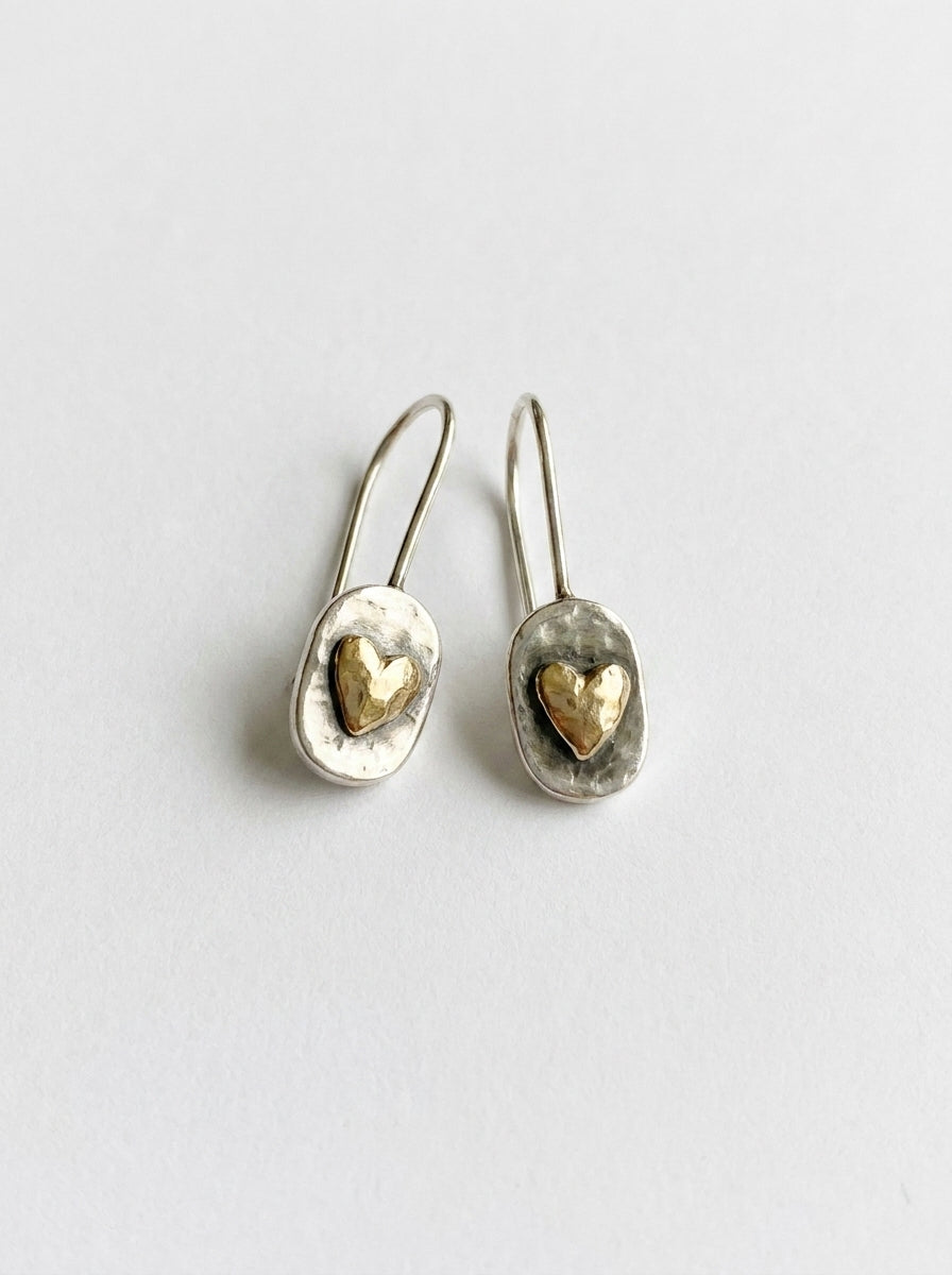 Golden Heart Earrings