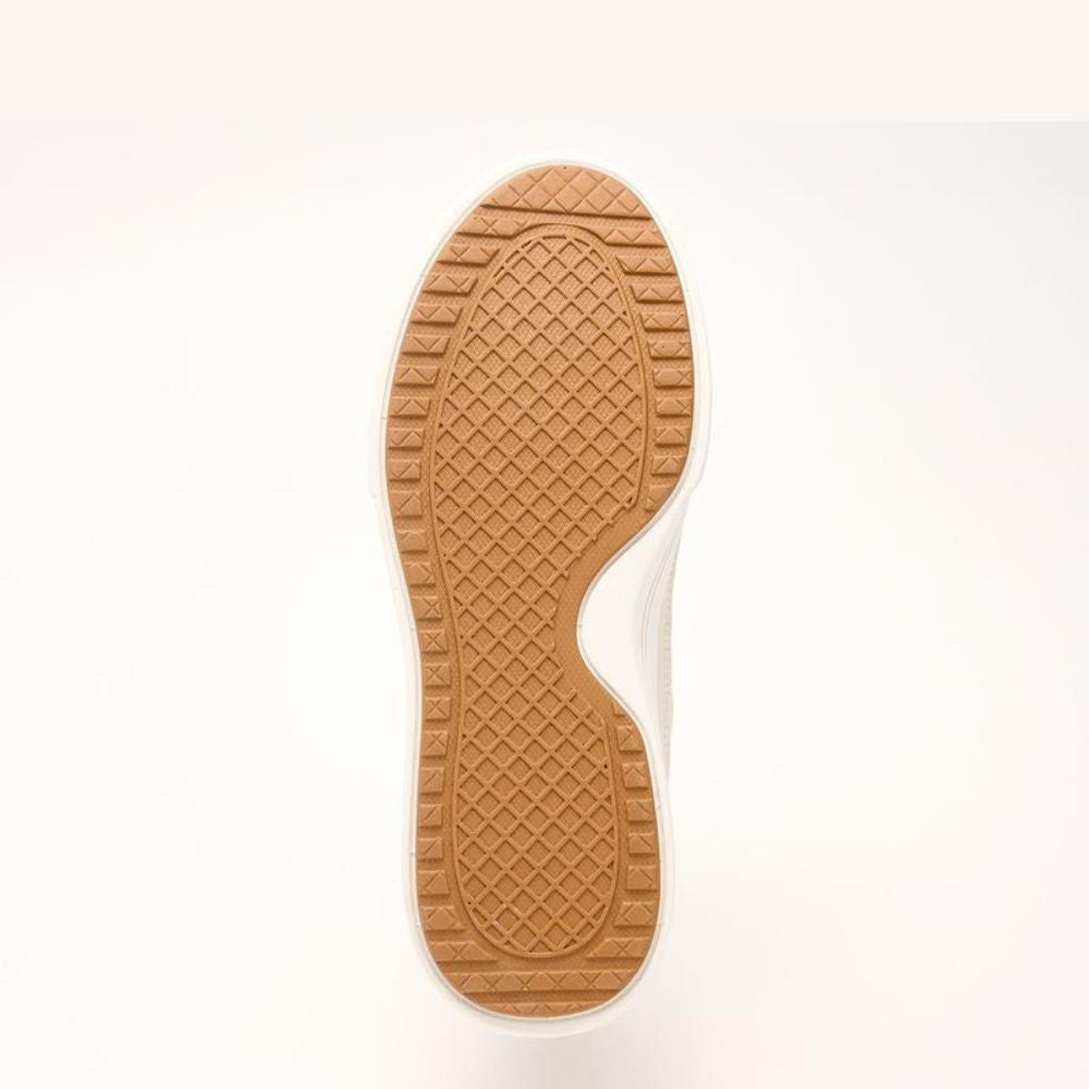PERLYSSE™ | Baskets montantes matelassées avec semelle plateforme et finition en cuir