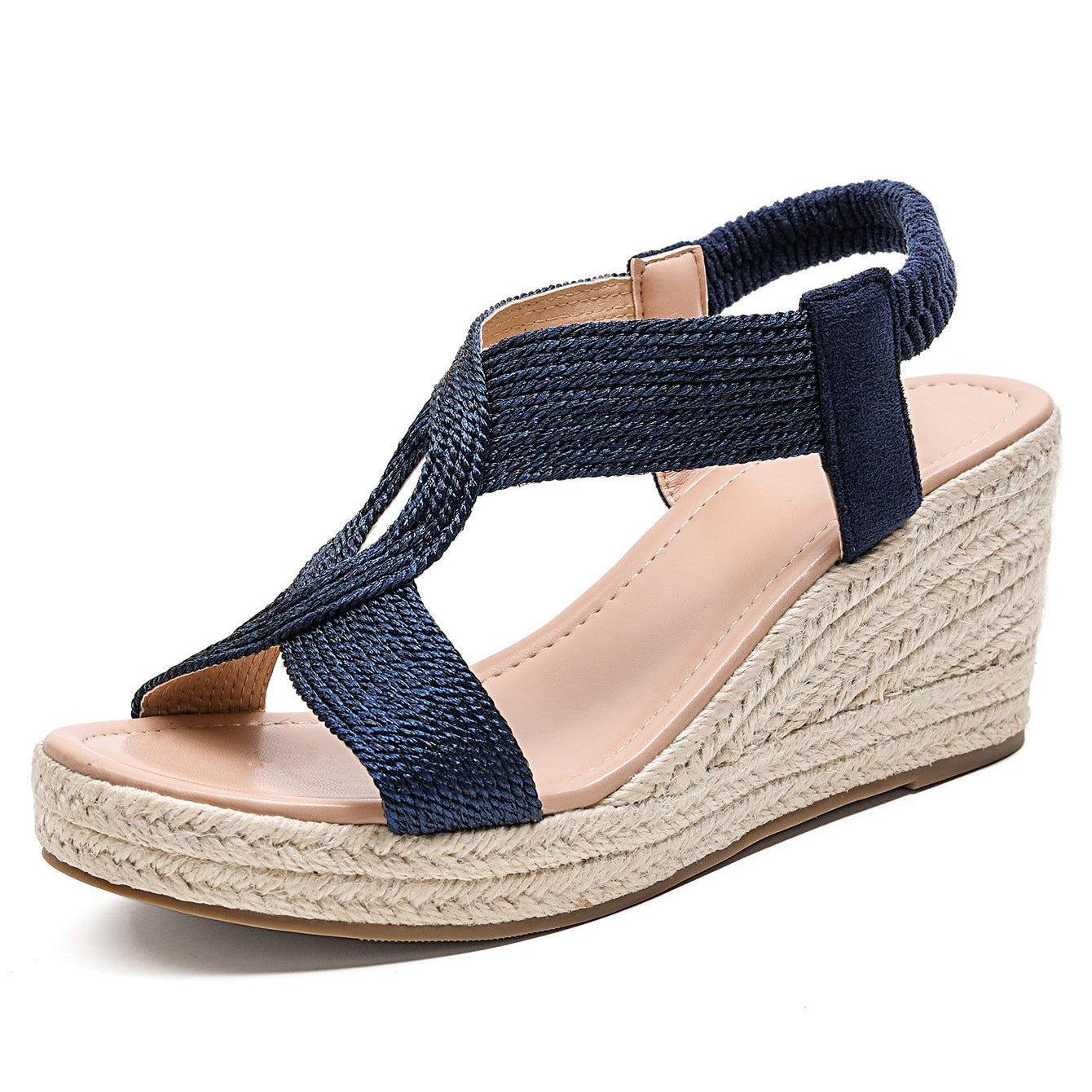 Aroa | wedge sandals with handcrafted woven detail
